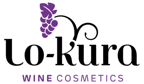 logo lo-kura wine cosmetics